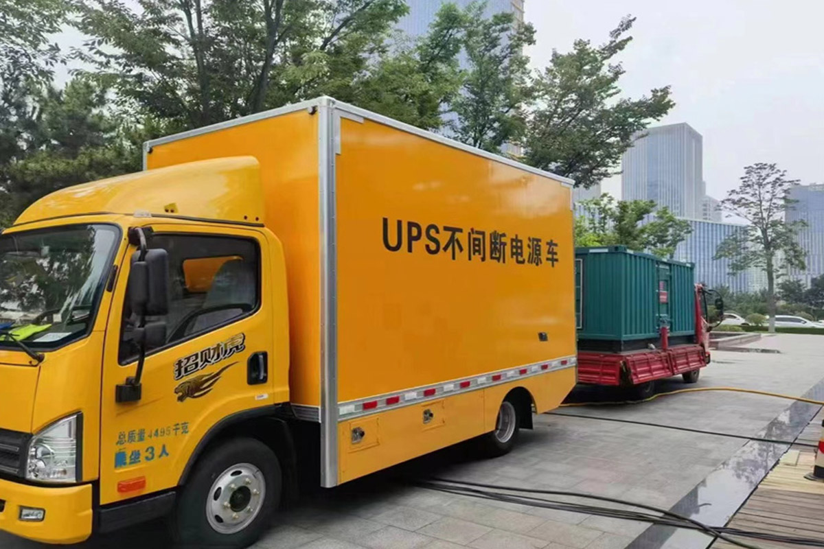 海原发电机租赁施工现场
